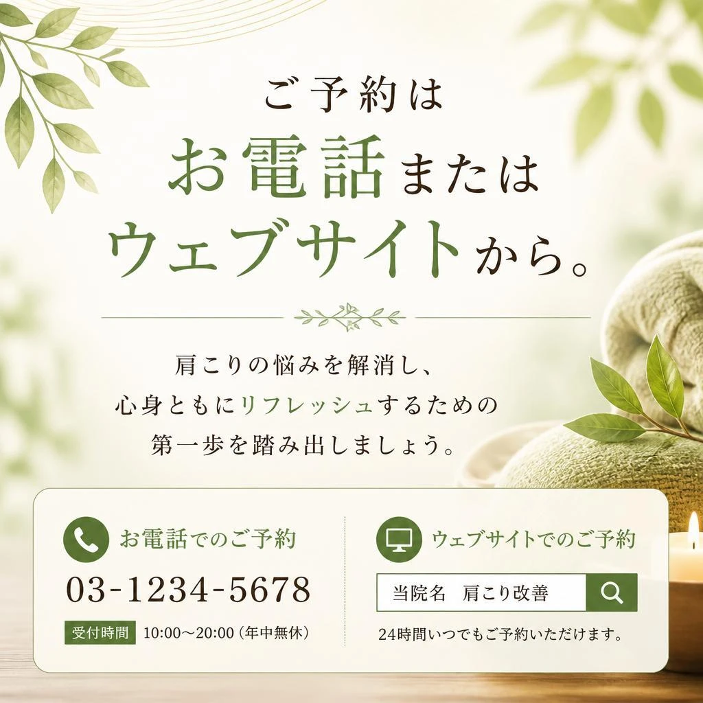 今すぐご予約を！